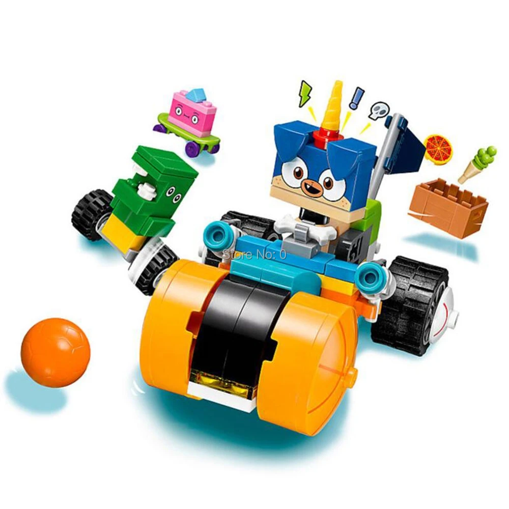 101 шт. кубики из мультфильма unikitty cat prince puppycorn trike bela|Блочные конструкторы| |