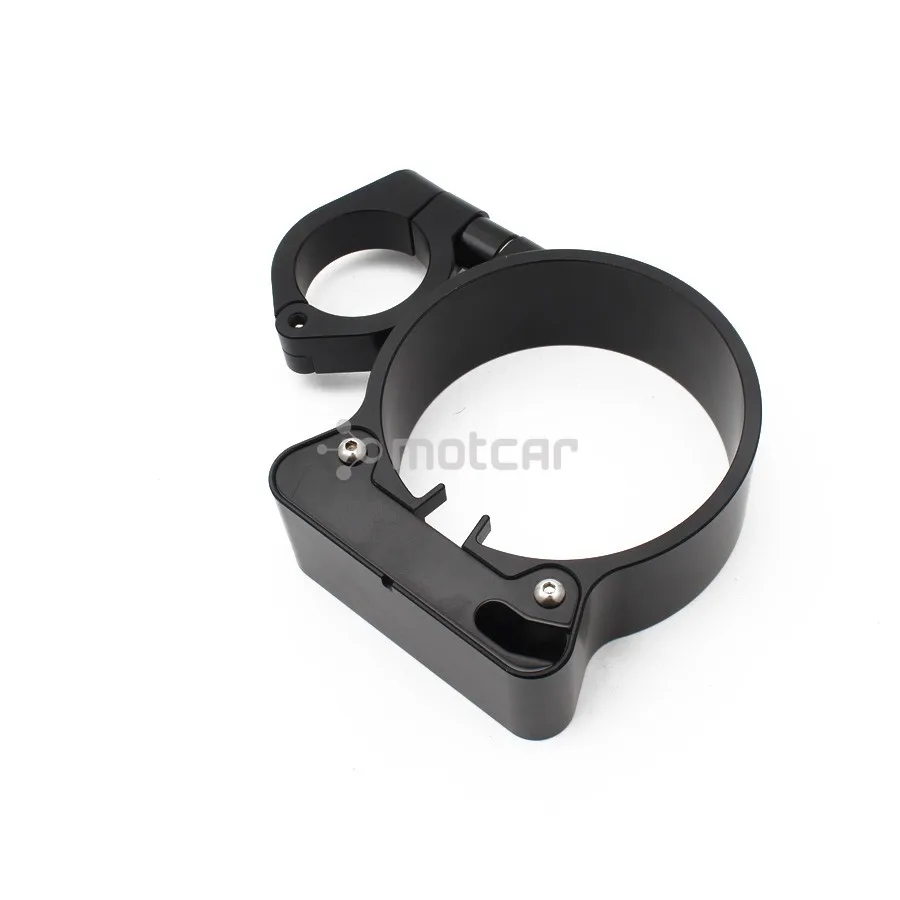 1pcs Black/Silver Aluminum 39mm Motorcycle Side Mount Speedo Relocator Bracket For Harley Sportster 1200 Iron 883 42 - Цвет: Черный