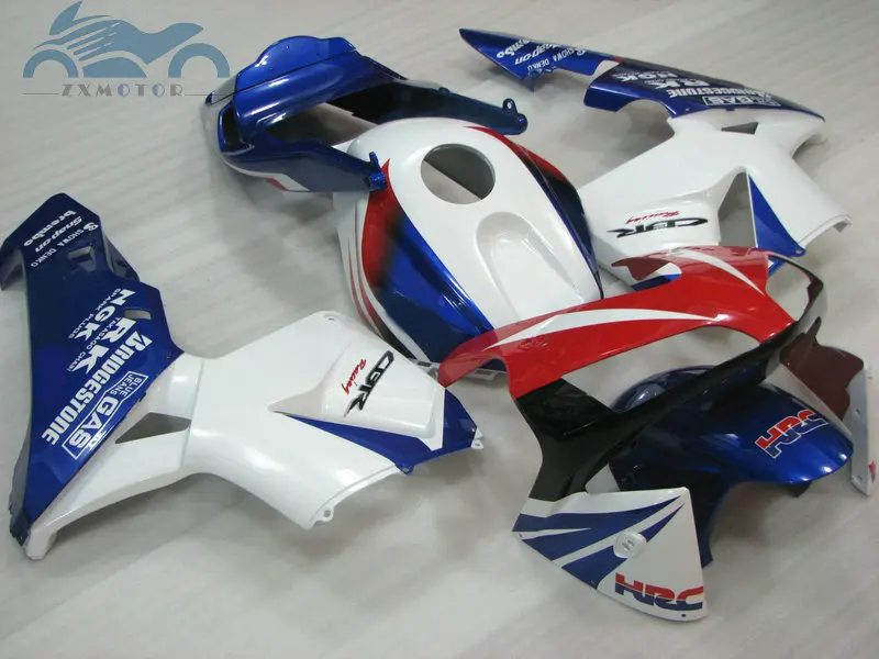 Upgrade your Injection fairing kit fit for Honda CBR600RR 2003-2004 CBR 600RR 03-04 ABS kits white blue bodywork DV54 | Автомобили и