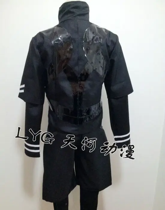 

Tokyo Ghoul Kaneki Ken Cosplay Costume full set 4 in 1 coat+Shorts+PU top +long pants