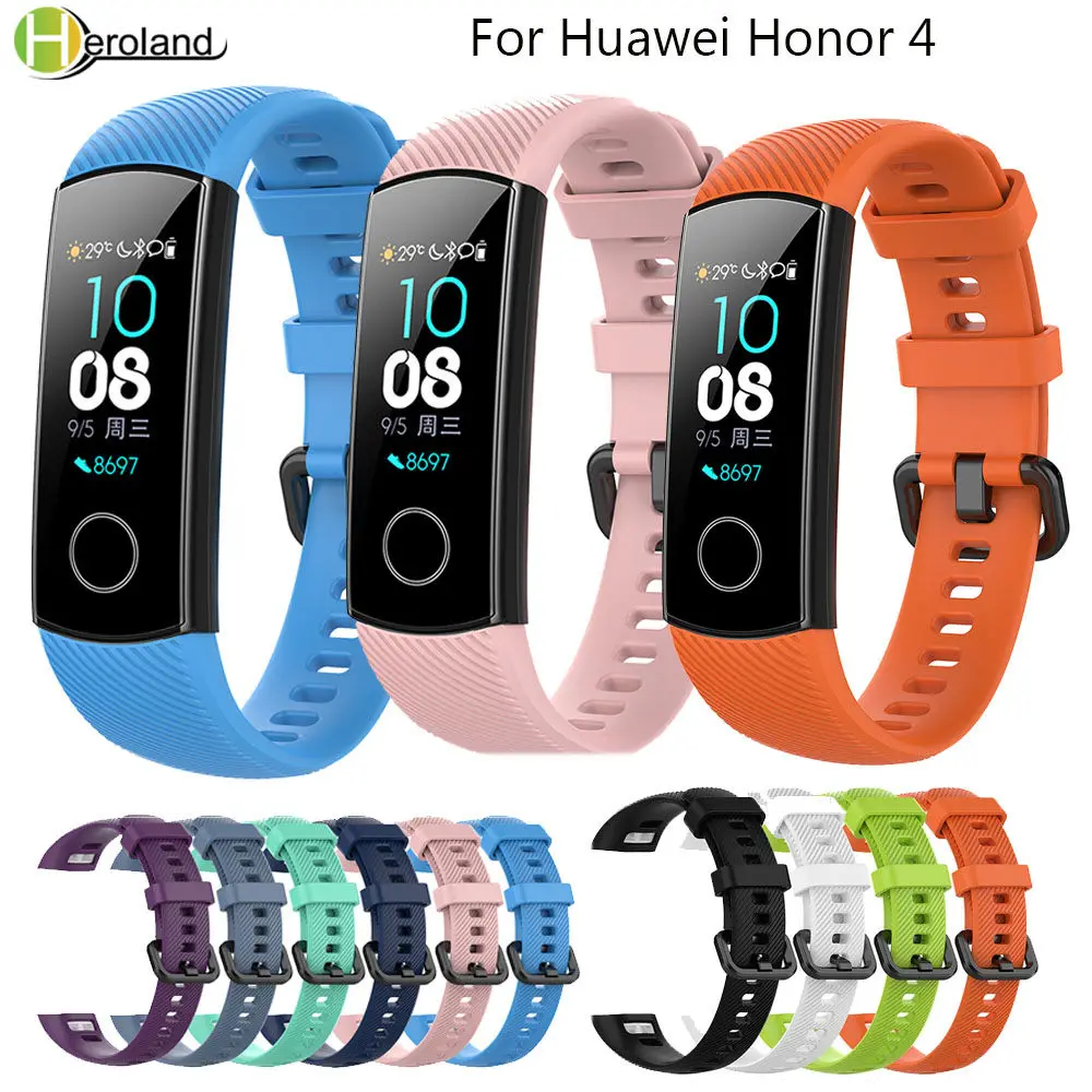 Силиконовый ремешок на запястье для оригинального Huawei Honor Band 4/5 смарт часы