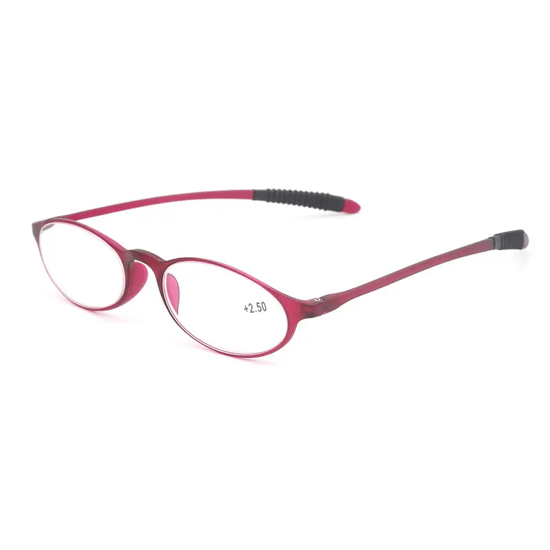Гибкие ноги пластиковая оправа очки для чтения LH 237 для мужчин и женщин очки для чтения унисекс очки для чтения - Цвет оправы: Purple