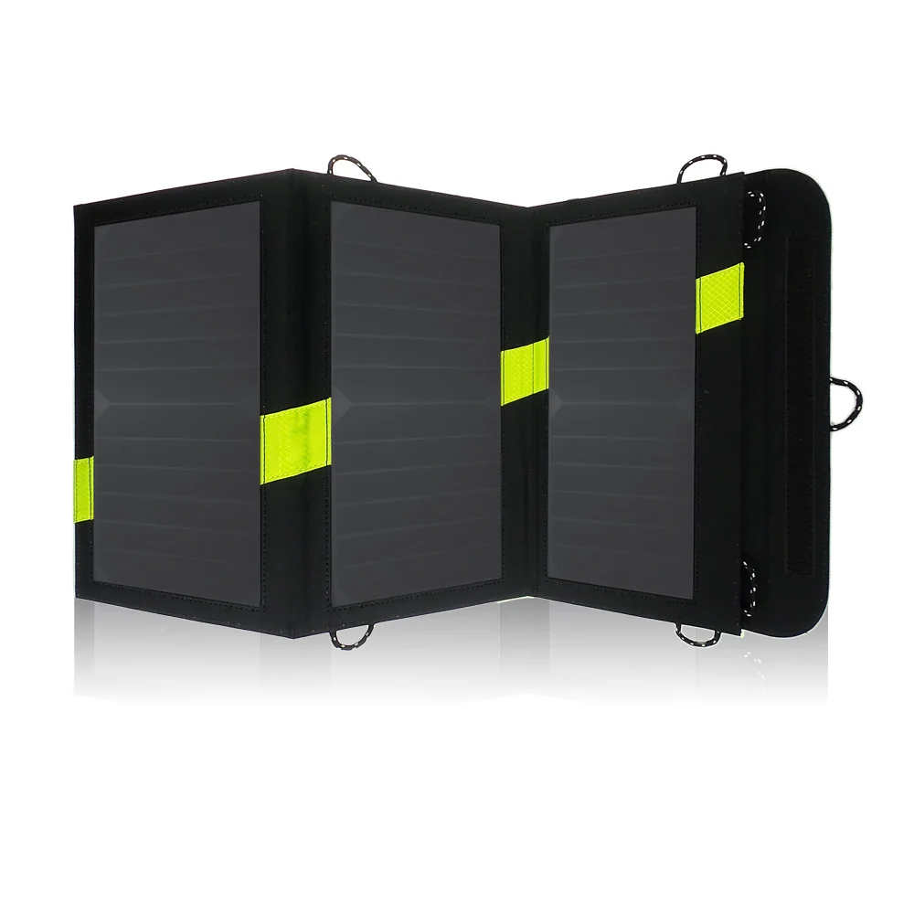 

20W Dual USB Output 5V Solar Power Bank Sunpower Solar Panel Charger Camping Charger for Mobile Phone