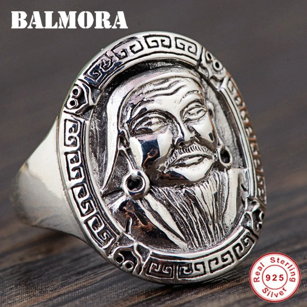 

BALMORA 925 Sterling Silver Antique Kublai Open Rings for Women Men Loved Ones Vintage Fashion Ring Jewelry Anillos SY21951