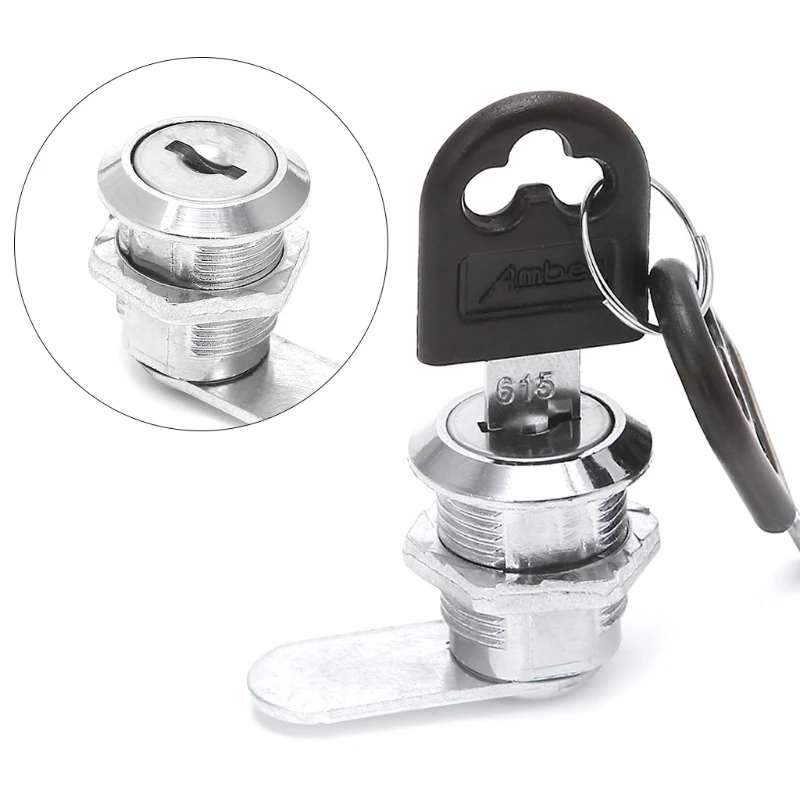 Letter Box lock 10 30mm Cam Lock Filing Cabinet Post Mailbox Drawer Cupboard Locker 2 Key