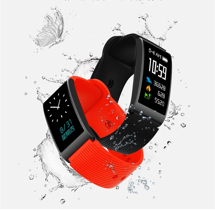 New Waterproof Smart Fitness Bracelet Pedometer Blood Pressure Smart Wristband Android iOS Fitness Tracker