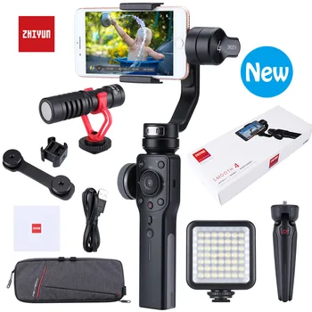 Zhiyun Smooth 4 /Q2 3-Axis Handheld Gimbal Smartphone Stabilizer for iPhone XS XR X 8Plus & Huawei & XiaomMi Gopro Action Camera fy feiyutech vimble 2 feiyu vimble2 handheld 3 axis extendable gimbal stabilizer for iphone 6 7 x vs zhiyun smooth q