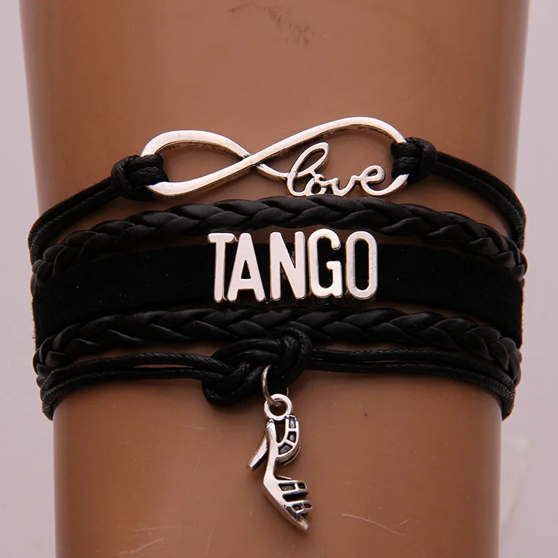 Браслеты Infinity Love Tango кожаные браслеты на высоком каблуке с подвеской плетеные