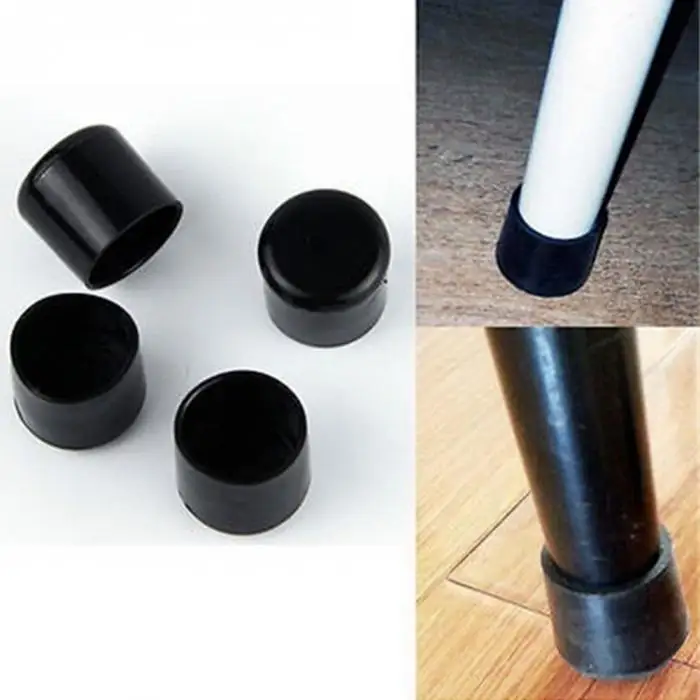 4Pcs/Set Rubber Protector Caps Anti Scratch Cover for Chair Table Furniture Feet Leg FPing