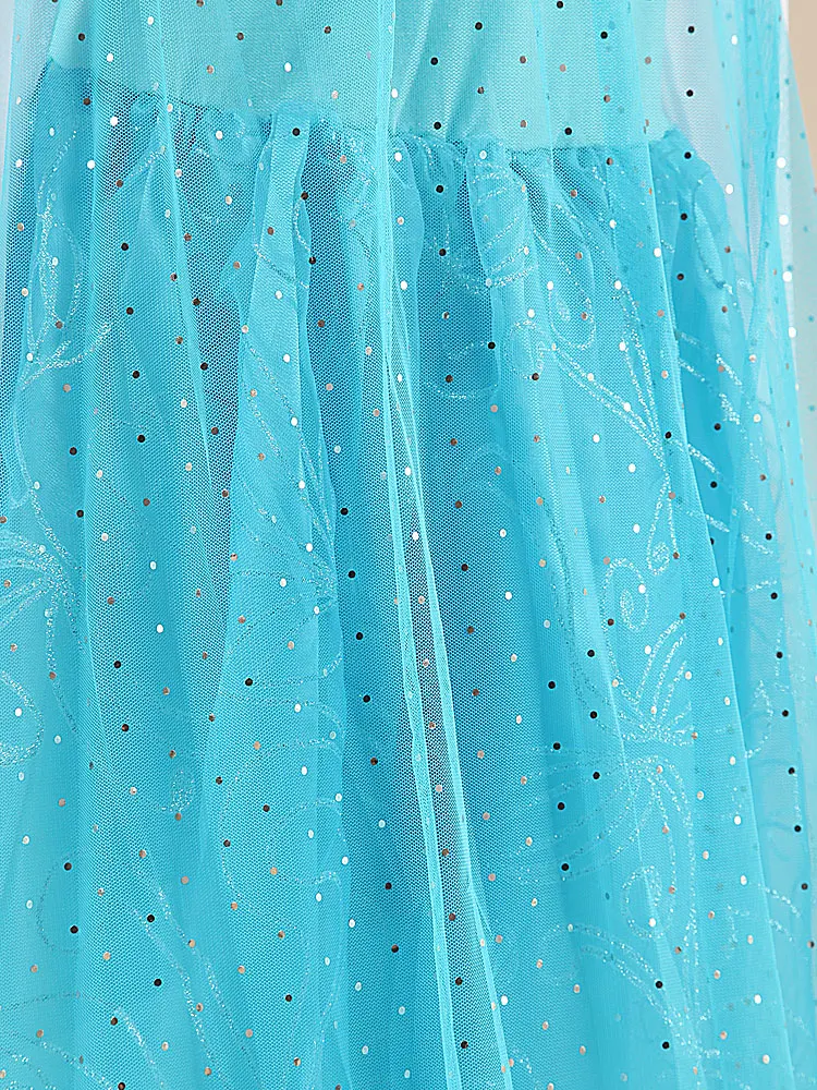 Косплэй queen Платья Эльзы Эльза костюмы Elza платье принцессы Анны для девочек вечерние платья «фантазия» Одежда для девочек «Эльза», комплект