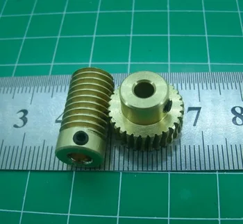 

0.5M-20T worm gear high speed reduction ratio 1:20-Remote control toys steering gear worm gear combination