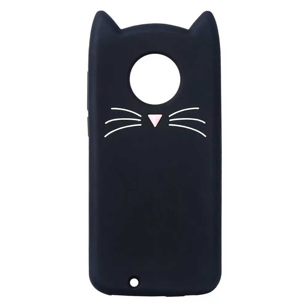 

3D Cute Cat Case For Motorola MOTO G6 Plus Play G5 G5s Plus Case Soft Cartoon Silicon Cover For Motorola MOTO E5 E4 Plus C Case