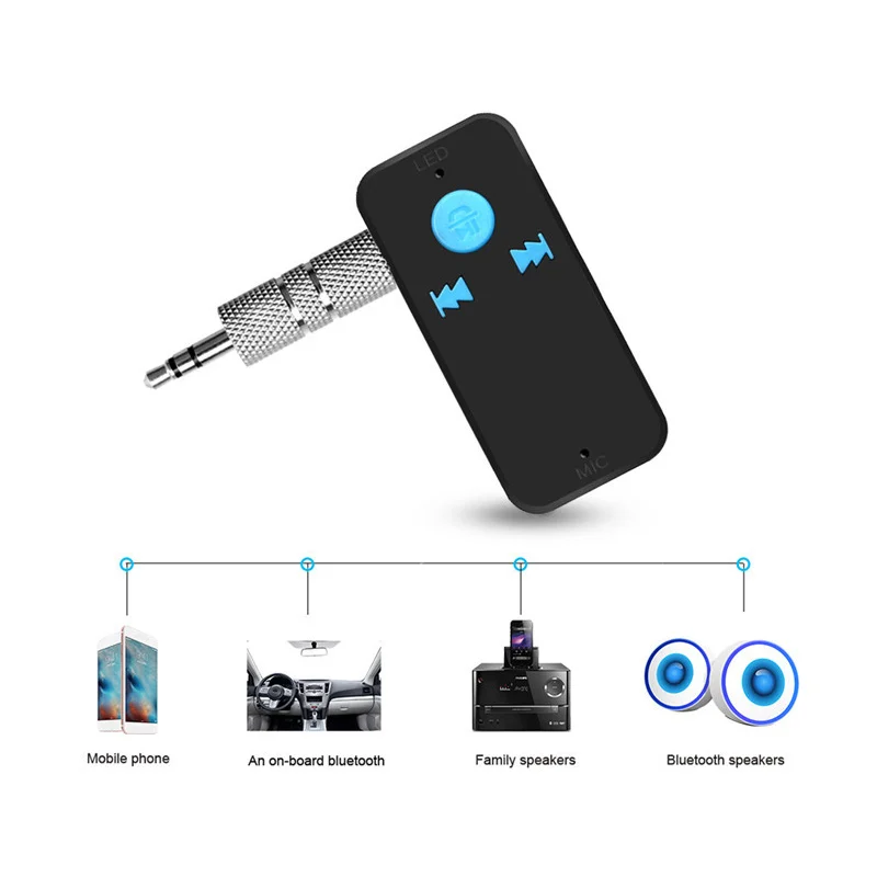 3 в 1 3,5 мм разъем AUX аудио MP3 музыка Bluetooth приемник автомобильный комплект Беспроводной Громкая Связь Динамик Наушники Адаптер Hands Free вызов