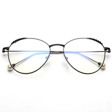 MUZZ металлические оправа с прозрачными линзами, круглые очки, оправа, оптические очки для женщин