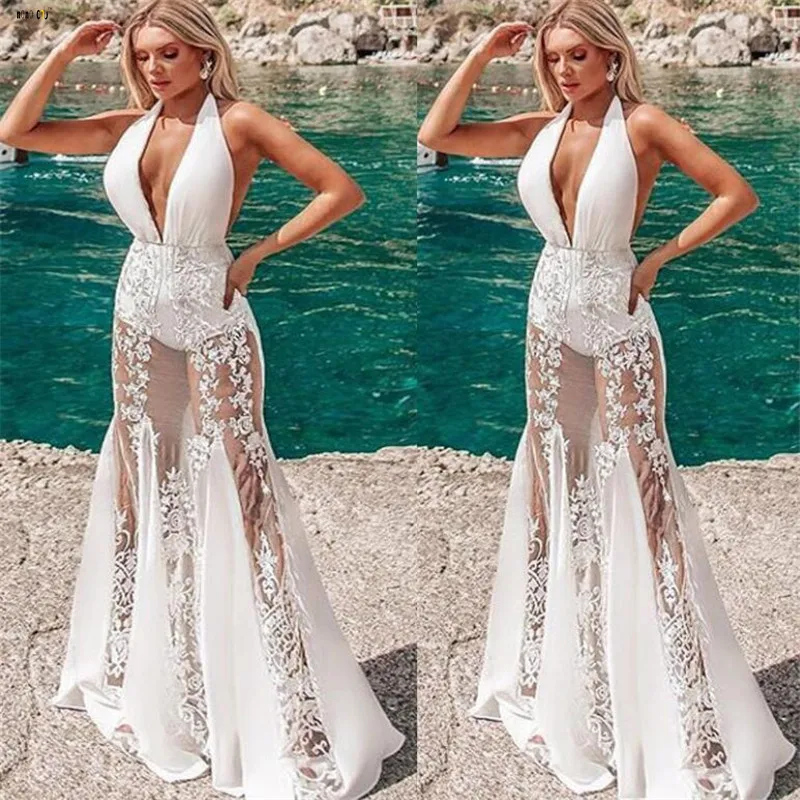 

Dress Summer 2019 Women Clothes Sexy Sling Sleeveless Backless Beach Dresses Off Shoulder Long White Dress Women Vestidos