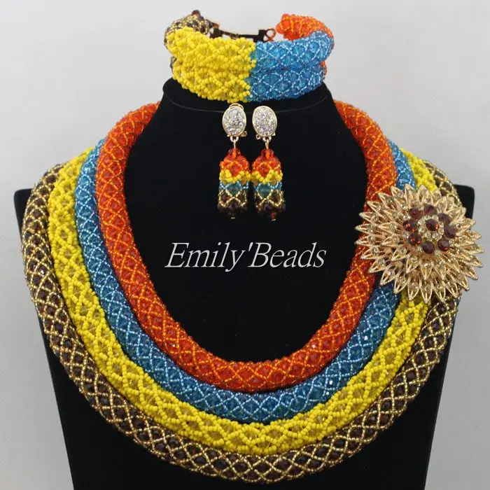 yellow crystal beads