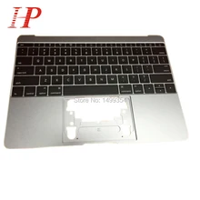 Original New For Apple New Macbook 12” A1534 Top Case Palm rest With US Keyboard 2016 Year Gold / Rose Gold / Gray / Silver