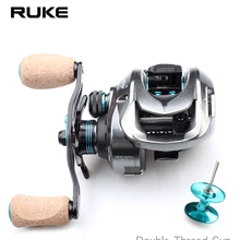 RUKE кастинговые катушки, с двойным резьбовым чашки Рыболовная катушка, катушка для 11+ 1 подшипник. Тормозное усилие 8 kg, Шестерни соотношение 8,1: 1