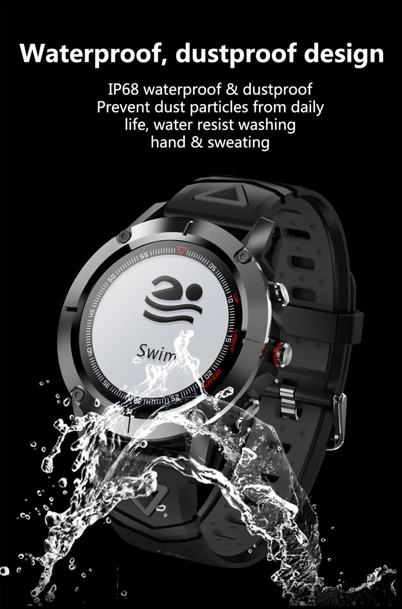 RUIJIE GPS Smart Watch IP68 Waterproof Blood Pressure Oxygen Heart Rate Compass Swimming Sports Smartwatch for Android IOS RUIJIE GPS Smart Watch IP68 Waterproof Blood Pressure Oxygen Heart Rate Compass Swimming Sports Smartwatch for Android IOS