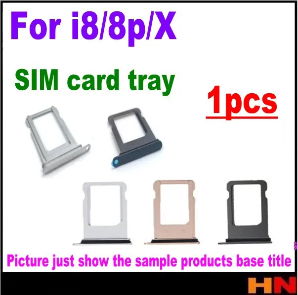 1 шт. для Iphone X 8 8P Plus лоток sim-карты черный белый серебристый/серый/Золотой