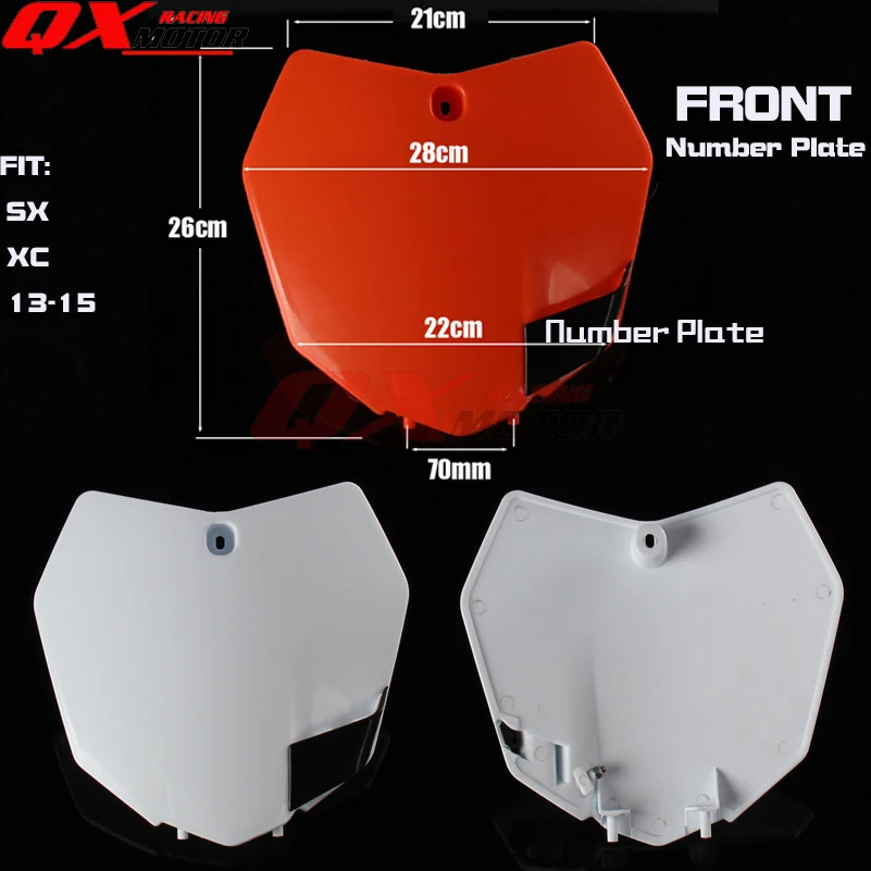 

Front Number Plate Name Plate for KTM SX SX-F XC XC-F 125 150 250 300 350 450 13-15 Offroad Racing free shipping
