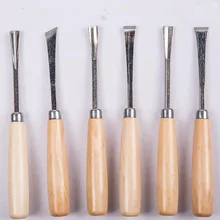 Ручной инструмент для дерева деревянного нарезки Ножи набор инструментов 6 шт./компл. с дятлами рост DIY резьба по дереву ручная инструменты долото набор ножей набор инструментов