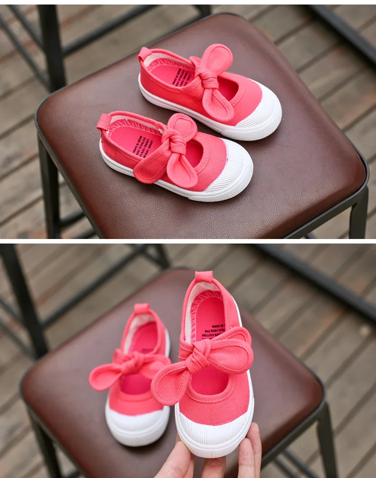 children's shoes for adults New Children Shoes Girls Canvas Shoes Fashion Bowknot Comfortable Kids Casual Shoes Sneakers Toddler Girls Princess Shoes 21-35 children's shoes for high arches