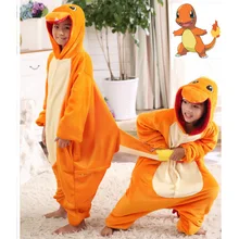 Япония взрослый Charmander Kigurumis Footed костюм флисовая одежда и аксессуары для плюшевые вещи