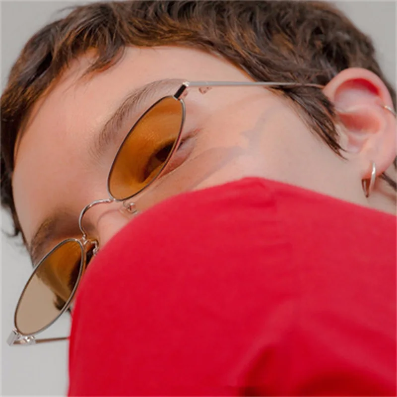 

Oval Sunglasses Women Men Retro Clear Lens Eyewear Sun Glasses for Female UV400 Vintage Sunglasses Men Sun Glasses Pink