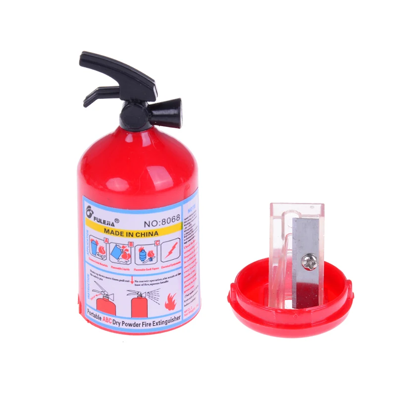 1Pcs Creative Pencil Sharpener Fire Extinguisher Shaped For Kids Gifts Student Stationery | Канцтовары для офиса и дома