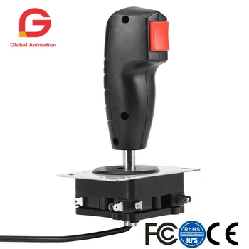 

2Pcs 8 Way Flight Joystick With Trigger & Top Fire Button For Arcade Game