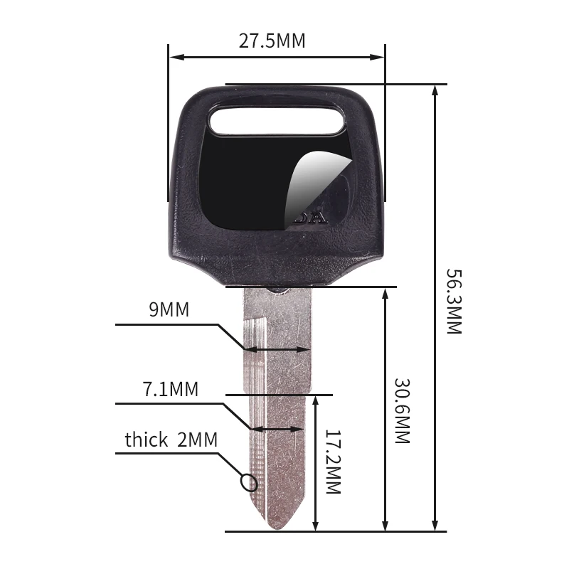 Абсолютно мотоциклетный запасной ключ Uncut для HONDA скутер 50CC ключи от мотоцикла DIO Z4 125 SCR100 WH110