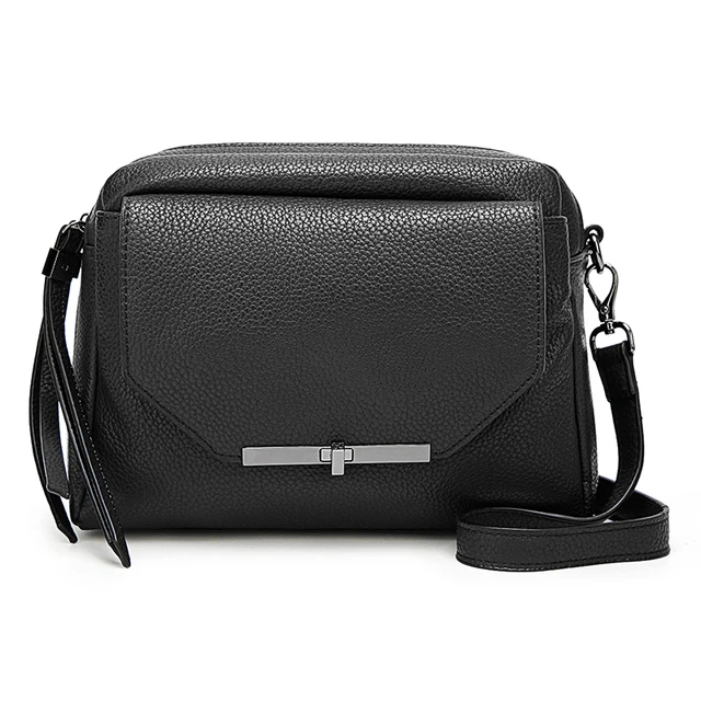 AMELIE GALANTI Small Crossbody Bags for Women 2018 Luxury Leather Women Handbags Soft Solid Flap Bag with Cell Phone Pockets Bag