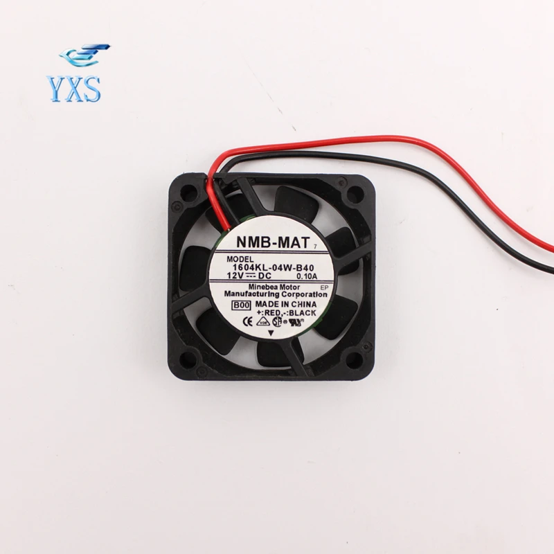 

1604KL-04W-B40 DC 12V 0.1A 0.88W 5500RPM 4010 4CM 40*40*10mm 2 Wires Axial Cooling Fan
