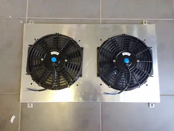 

Alloy Aluminum Shroud & 2*12"Fans For Ford EF EF2 EL NF NL DF DL Falcon Fairline