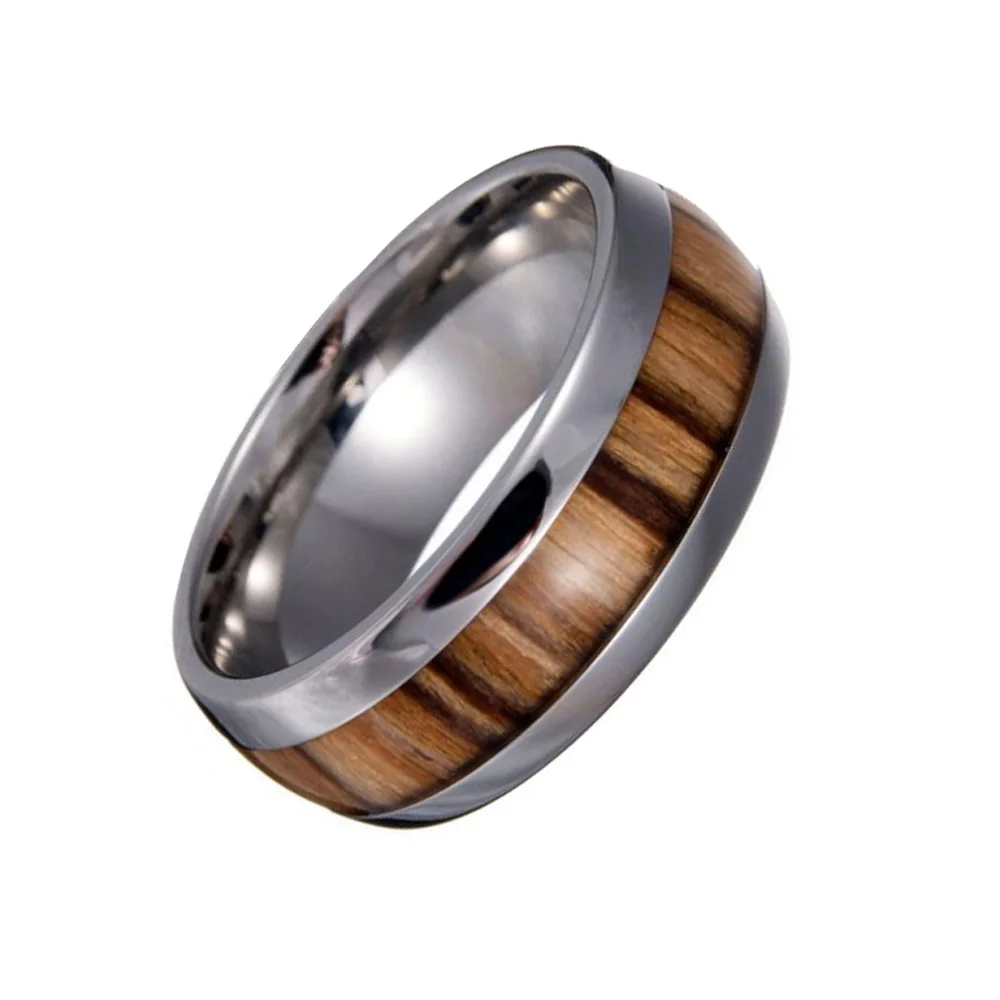 vintage wood ring stainless steel rings mens wedding ring 8mm retro wood grain design fashion party gift - Wood Wedding Rings For Men vintage wood ring stainless steel rings mens wedding ring 8mm retro wood grain design fashion party gift - Wood Wedding Rings For Men