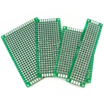 

4PCS Double Side Prototype PCB Tinned breadBoard 5x7 4x6 3x7 2x8CM Each 1PCS FR4