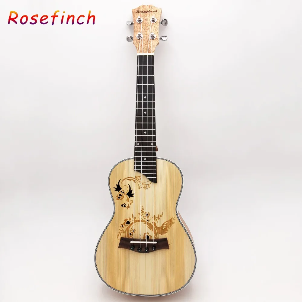 23 inch Concert Ukulele 4 Nylon Strings Hawaiian Mini Guitar Hot