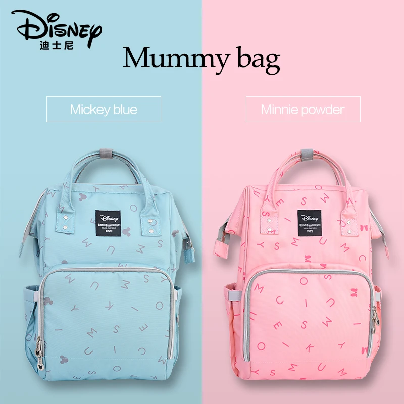 Disney Large Capacity Mummy Backpack Baby Diaper Bag For Mum To Care Baby Milk Insulated Bag Baby Backpack For Women Travel Disney Large Capacity Mummy Backpack Baby Diaper Bag For Mum To Care Baby Milk Insulated Bag Baby Backpack For Women Travel