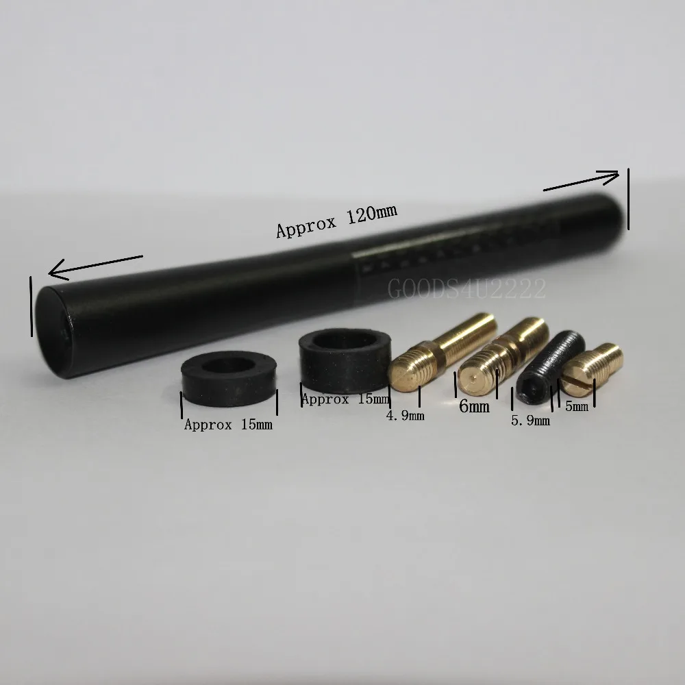 4.7" Black Car Roof Antenna universal Carbon Fiber Look Car Antenna