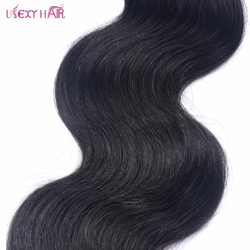 USEXY HAIR Body Wave Hair With Frontal Brazilian Hair Weave 3 Bundles With Lace Frontal Closure 13x4 Remy Human Hair Weft USEXY HAIR Body Wave Hair With Frontal Brazilian Hair Weave 3 Bundles With Lace Frontal Closure 13x4 Remy Human Hair Weft