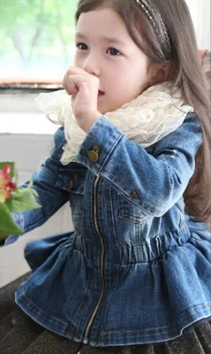 Детская джинсовая куртка на пуговицах с длинным рукавом|jean jacket outfits|spring autumn baby