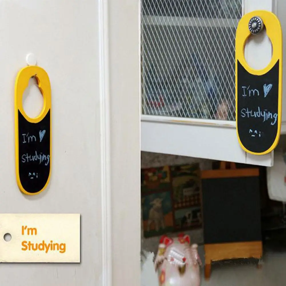 

2 Sided Do Not Disturb Door Hanger Sign Random Style Decal Home Shop Store Decor
