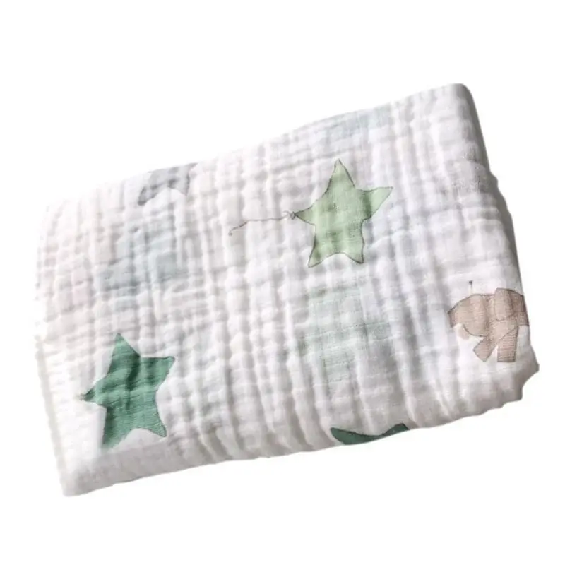 Детское одеяло, муслиновое одеяло и пеленание, качественное, для новорожденного ребенка, многофункциональное Хлопковое одеяло, детское полотенце, Хлопковое полотенце - Цвет: 6