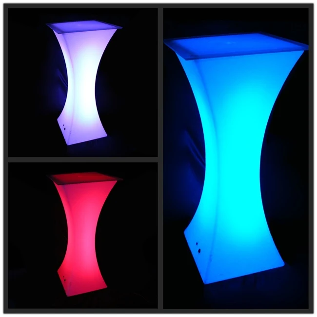 High Top Coffee Tables / LED Bar Tables / Light up Bar Furniture free shipping 1pc