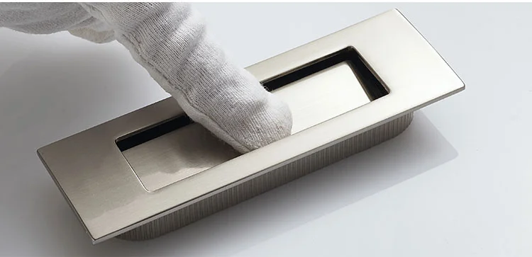 

Brushed stainless steel Invisible,hidden Spring drawer /Sliding door handle Automatic closing dustproof,Hardware