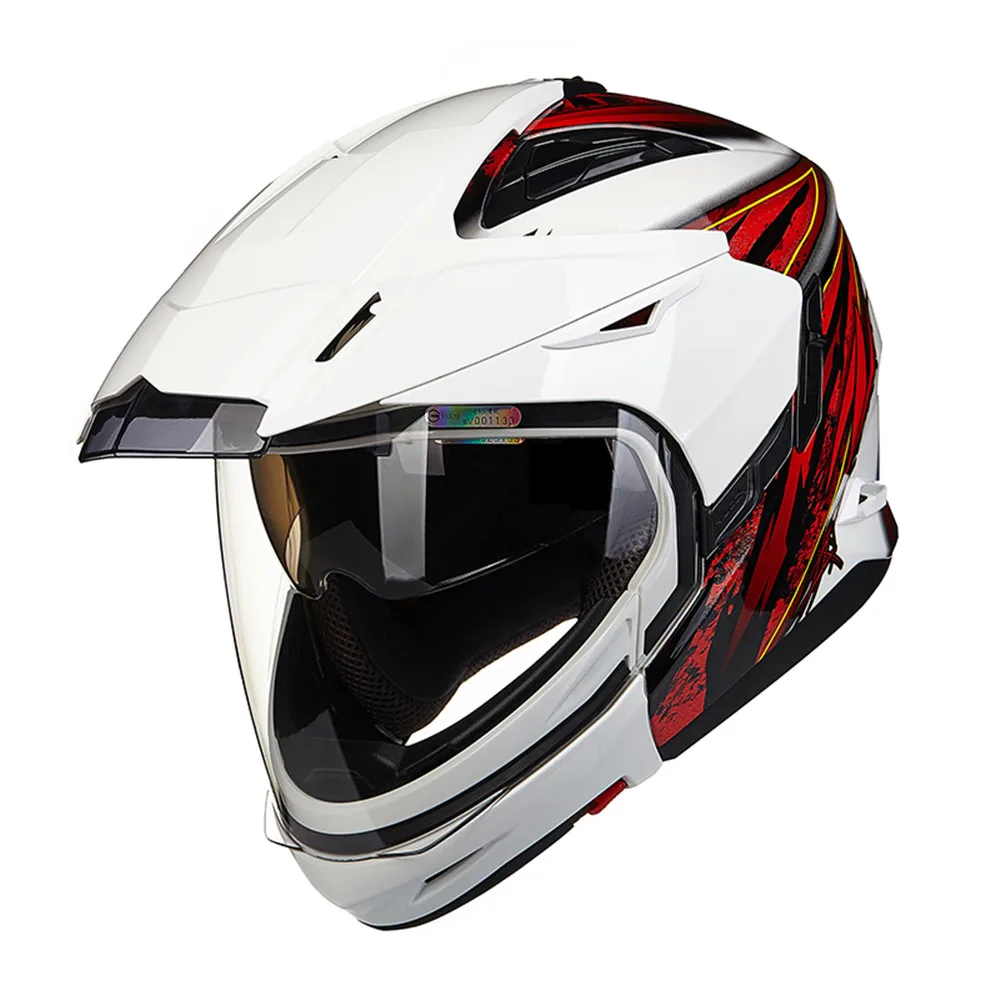Модульный мотоциклетный шлем с открытым лицом Moto ZEUS 613 Capacetes Motociclismo Cascos Para Casque
