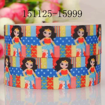 

free shipping 50 yards 1 " 25 mm personality Princess cartoon pattern printed grosgrain tape ribbon DIY