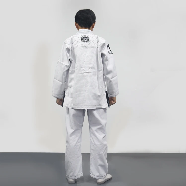 Детские (мальчики и девочки) brizilian jiu jitsu gi тренинги/конкурирующие кимоно для