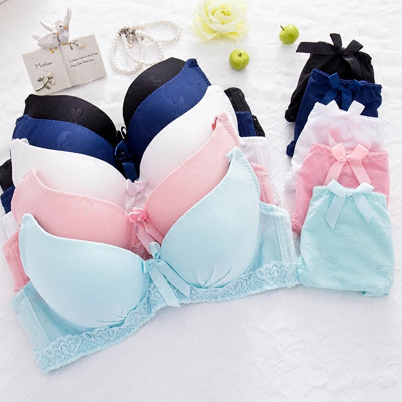 

Bra for Kids Sports Training Bra for Teenage Girl Flower Lace Small Bra Set Teenage Girl Underwear Teenagers Bra for Children